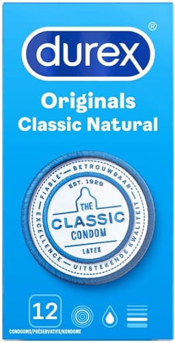 Durex - Originals Classic Natural Condooms 12 st. — thumbnail 19