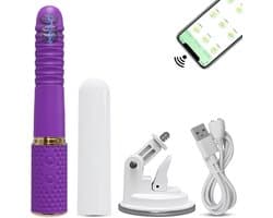 Vibrator - Seks Machine - Zuignap Dildo - 10 modus