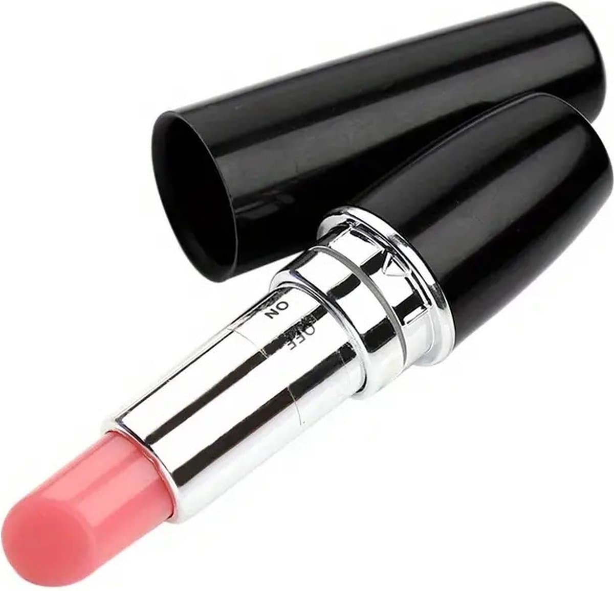 Lipstick Vibrator I Mini Vibrator I Lippenstift Vibrator voor Vrouwen I Clitoris en G Spot Stimulatie I Zwart — afbeelding 1