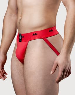 MM Sports The Original Jockstrap 2 inch Reversible Black/Red - MAAT M - Heren Ondergoed - Jockstrap voor Man - Mannen Jock — thumbnail 16
