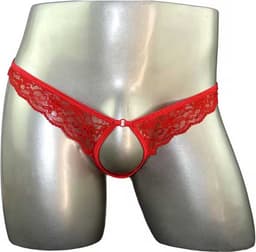 Erotische mannen string open kruis - Heren mini slipje - Erotische heren ondergoed - Vrouwen string voor hem - One size voor kledingmaat S en M — thumbnail 1