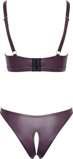 Cottelli Collection Open Lingerie in Erotisch Wetlook Stijl - Open Kruis Lingerie - Extra Comfortabele Fit - Maat L — thumbnail 5