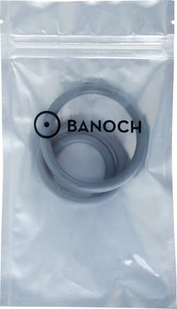 Banoch Cockring Trio | Classic Set | Grijs Siliconen | Set van 3 Ringen Ø 35/45/55 mm | penisring — thumbnail 5