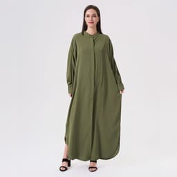 Islamitische jurken voor vrouwen, jilbab voor dames, Arabische jurk voor Turkse vrouwen, bescheiden kleding voor moslimvrouwen, lange jurk voor dames, elegant — thumbnail 3