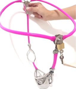 Belt voor heren, rooskleurig, 60-90 cm — thumbnail 3
