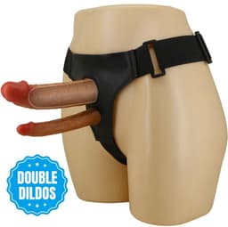 PRETTYLOVE Keaven Strapon With Hollow Double Dildo — thumbnail 1