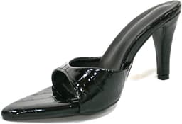 Muilez Met Hoge Naaldhakken 10 Cm Voor Dames - Modern Transparant Design - Effect Van Lange Benen Met Stabiel Comfort — thumbnail 1
