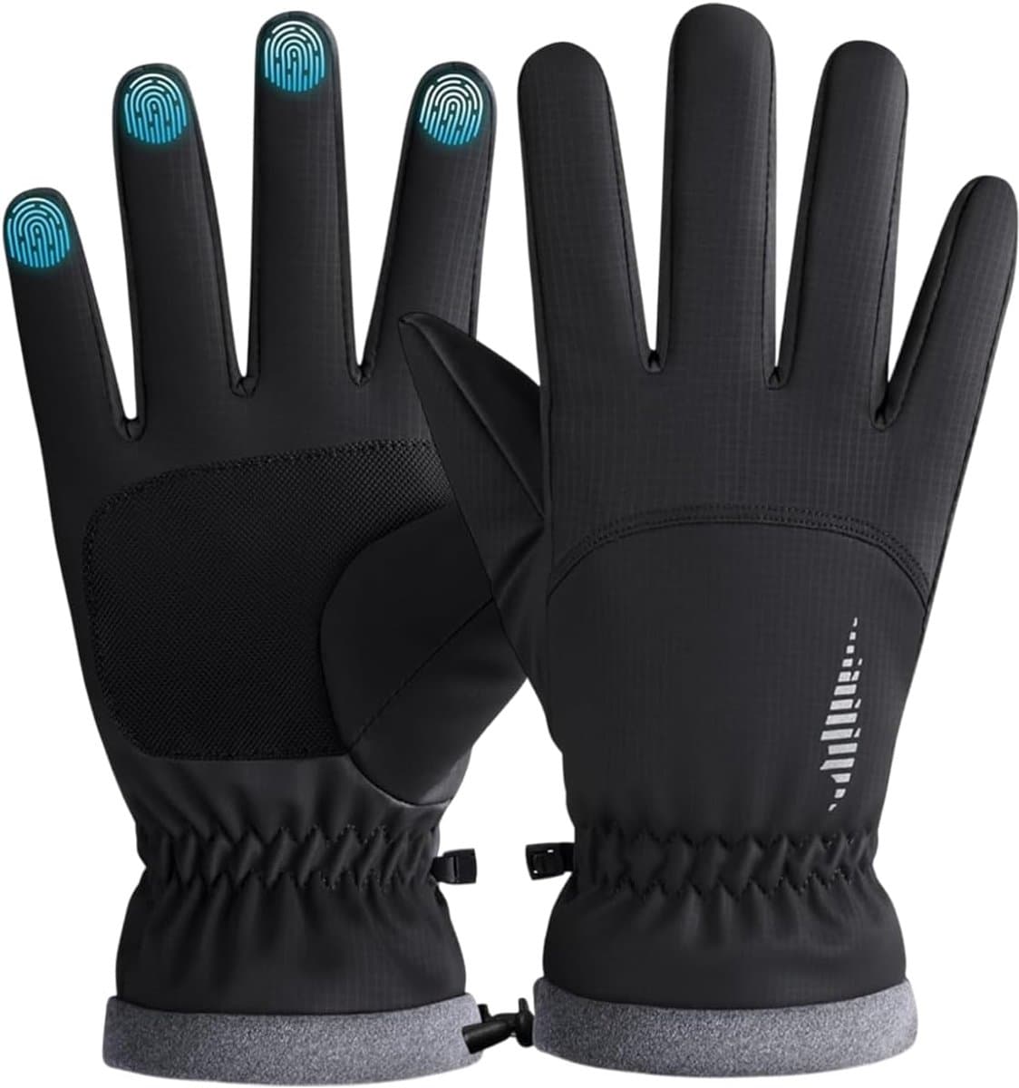Handschoenen, waterdichte winterhandschoenen met touch-functie, geschikt voor skiën, wandelen, winddicht en warm, fietsen, motorrijden en outdooractiviteiten — afbeelding 1