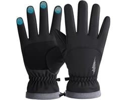 Handschoenen, waterdichte winterhandschoenen met touch-functie, geschikt voor skiën, wandelen, winddicht en warm, fietsen, motorrijden en outdooractiviteiten