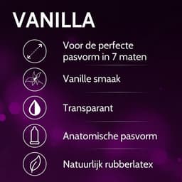 VIBRATISSIMO condooms XXL Vanilla 50-pack | met aroma | for Men | met dunne wanddikte & gearomatiseerd | gevoelsecht flinterdun | b=57 mm — thumbnail 2