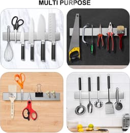 Magnetische Messenbalk, 30cm Magnetische Meshouder, Magnetische Roestvrijstalen Meshouder, Keukenmesorganizers — thumbnail 4