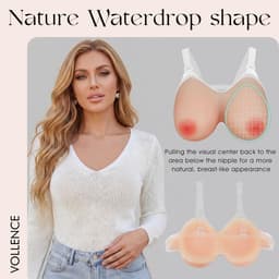 Dailygoods- Borstprothese Cup C - Siliconen Borsten - Nep Borsten - Prothese BH - Privacydoos - Verstelbare Bandjes - 800 g/Paar - Nepborsten — thumbnail 5