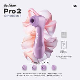 Satisfyer Pro 2 Generation 4 App | Drukgolfvibrator | Vibrator met App en 4 opzetstukken | De nieuwste versie van de iconische Satisfyer Pro 2 — thumbnail 2