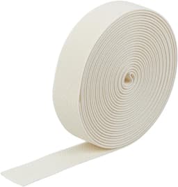 Elastische band keperstof brede elastische band 2,55 cm beige dubbelzijdige keperstof geweven elastieken band polyester garen elastieken band voor naaien broek rok — thumbnail 1