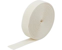 Elastische band keperstof brede elastische band 2,55 cm beige dubbelzijdige keperstof geweven elastieken band polyester garen elastieken band voor naaien broek rok