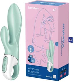 Satisfyer, vibrator, rabbit vibrator, 'Air Pump Bunny 5 Connect App', 20,5 cm, met app, opblaasbaar — thumbnail 21