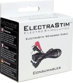 ElectraStim - Electrosex - Kabel met 90 Graden Plugs — thumbnail 4