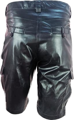 BNDGx® - Korte Broek Heren - Maat M - Open kruis Erotische Sex kleding - Nep Leer BDSM porno outfit Man Rollenspel kleding — thumbnail 3