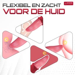 ME'ADAM - Tong Vibrator voor Vrouwen – Clitoris Stimulator met Lick-Beweging – 10 Standen – Siliconen – Oplaadbaar & Waterbestendig - Sextoys voor vrouwen — thumbnail 2