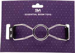 Smart Moves - Ring Gag - Maat S - PU Leer - Zwart — thumbnail 2