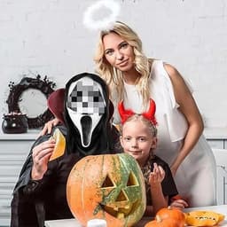 Horror Scream Mask voor Halloween, Ghostface Kostuum en Decoratie, Geschikt voor Kinderen en Volwassenen, Perfect voor Spookhuizen en Feestjes — thumbnail 5