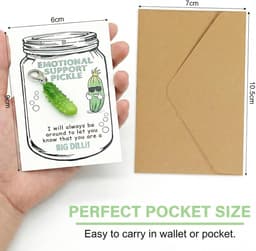 Grappige cadeauset - Komkommer hanger - Cadeau geven - Emotionele steun - 10 cm - Meerkleurig — thumbnail 5