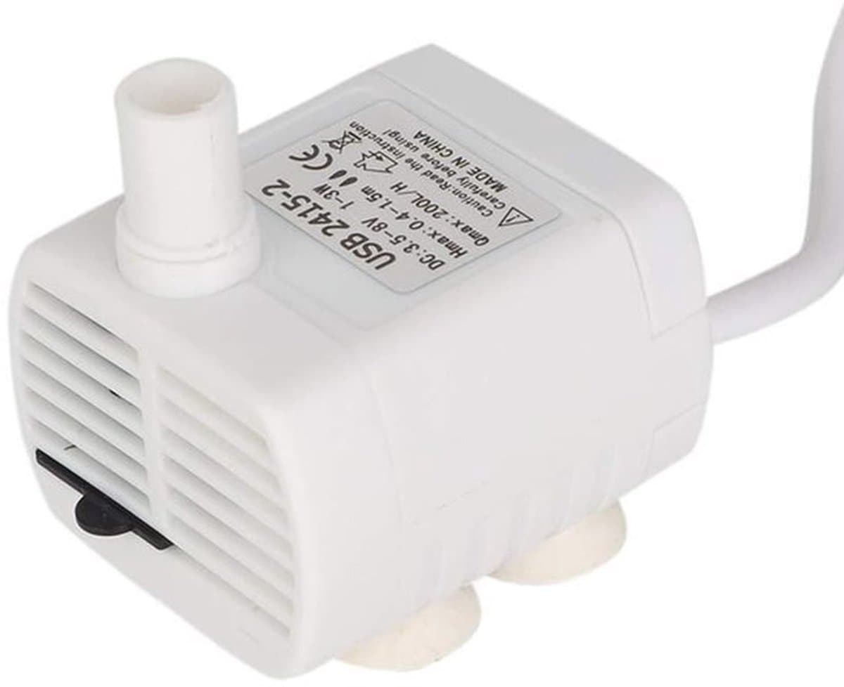 USB 2415 mini waterpomp met micro USB aansluiting, compacte onderwaterpomp voor aquarium en huisdier waterdispenser, duurzaam en eenvoudig te installeren — afbeelding 1