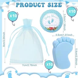 Gender Reveal Zeep - Feestartikelen Gasten - Feestelijke Onthulling - Handgemaakt Geurend - 10 Sets - Niet gespecificeerd — thumbnail 3