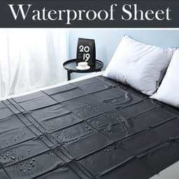 Oneay BDSM waterdichte lakens voor volwassenen, morsbestendig speellaken voor volwassenen, veelzijdige waterdichte matrashoes voor rommelig spel voor stellen en bescherming van het bed - (zwart,2*2,1m) — thumbnail 6