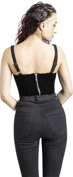 Killstar Nocturne Nights - Ravens Rose Corset Dames Korset - zwart - XXL — thumbnail 3