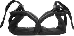 Zachte bondage handboeien - Dwangbuis - BDSM - Verstelbaar - Zwart - One size — thumbnail 1