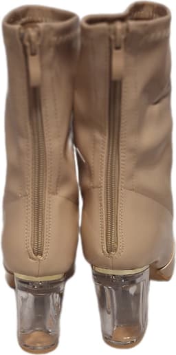 L.DAY-LAARSJE -MIRROR LEDER LOOK-BEIGE-GLAZEN HAK-8CM-39 — thumbnail 3