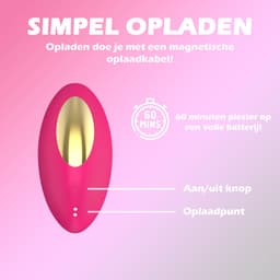 Clitoris stimulator - Luchtdruk en Vibratie - Vibrator met afstandsbediening - Makkelijke app - Slip Vibrator — thumbnail 11