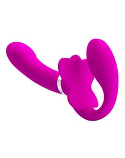Pretty Love Valerie - Strap-on Vibrator - Strapless - Roze - USB Herlaadbaar - Waterproof — thumbnail 2
