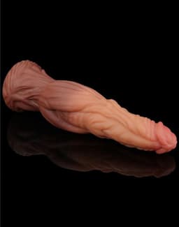 Lovetoy - Realistische XXL Dildo 24.5 cm - Lichte/donkere Beige — thumbnail 17