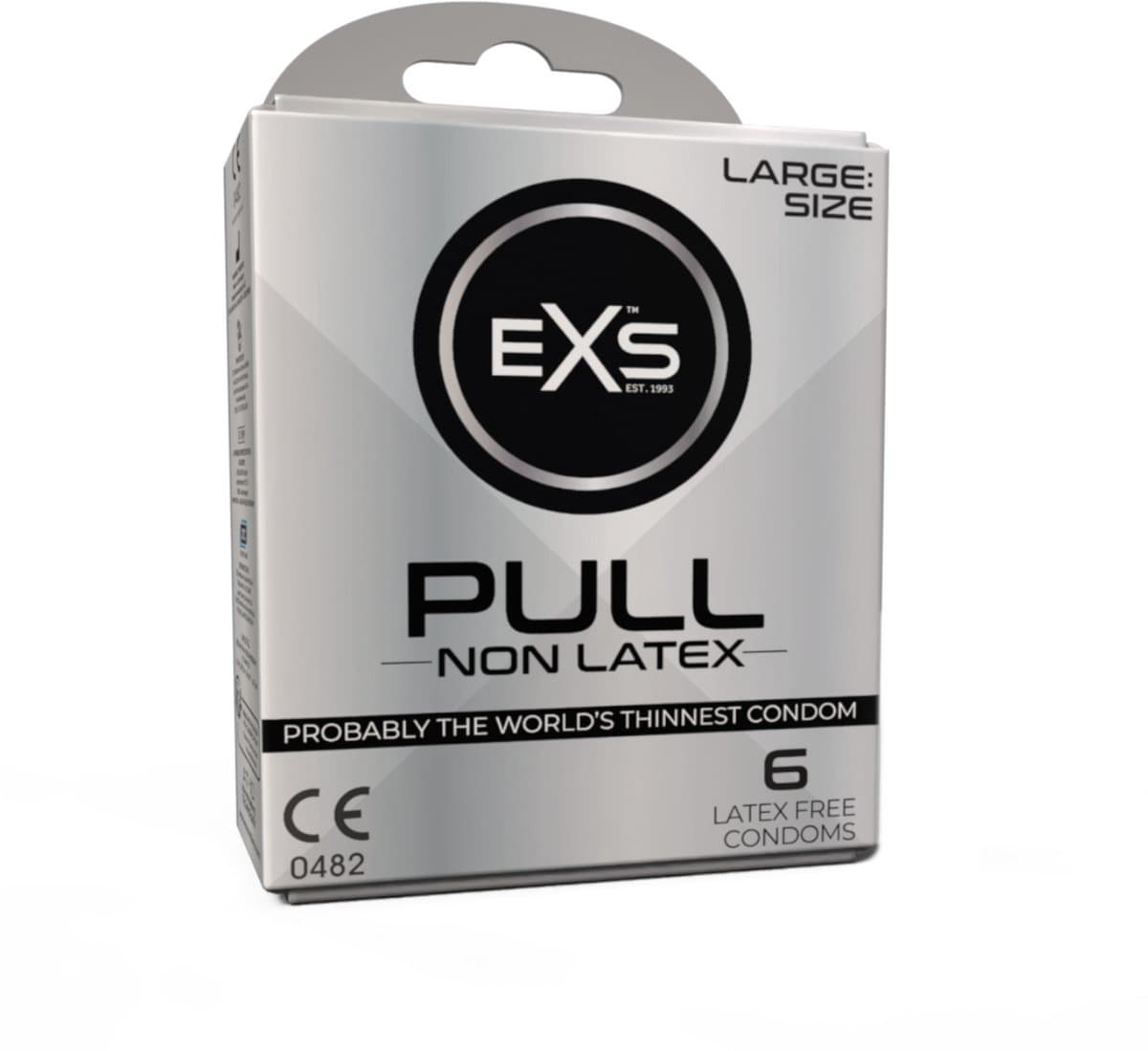 EXS Pull On Large - 6 latexvrije condooms met pull-on strip — afbeelding 1