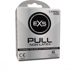EXS Pull On Large - 6 latexvrije condooms met pull-on strip — thumbnail 1