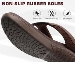 Comfortabele Heren Slippers met Stevige Voetbed en Buigondersteuning voor Strand en Douche — thumbnail 5
