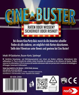 Filmquiz Cine Buster - Snelheid en Kennis Testen voor 3-8 Spelers vanaf 12 Jaar — thumbnail 2