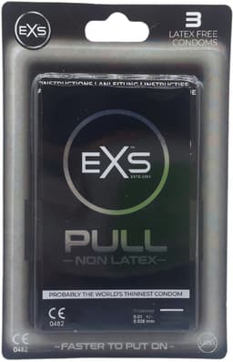 EXS Pull On Unique - 3 latexvrije condooms met pull-on strip — thumbnail 9
