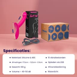 TipsToys® 2-in 1 Vibrerende Strapon - Dildo met Afstandsbediening, Verstelbaar Voorbind Harnas en Schelp - Stimulator Prostaat, Clitoris en G spot - Pegging Vibrator Anaal - Seksspeeltjes voor Koppels,- Vrouwen en Mannen - Beginner Sex Toys - Remote — thumbnail 3