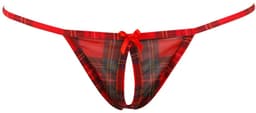 Cottelli Collection – Schoolmeisje Lingerie Set met Erotische Kenmerken en Open Kruis voor Ondeugende Dates – Maat S – Wit/Rood — thumbnail 2