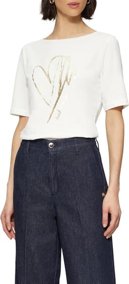 Dames T-Shirt met Hartjesdetails en Strikjes — thumbnail 6