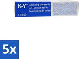 5 x K-Y Glijmiddel 82 gr - K-Y Bevochtigingsgel - Glijmiddel - Waterbasis - Bevochtigingsgel - Intiem Gebruik — thumbnail 1