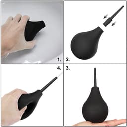 Bubble Enema Douche voor Mannen en Vrouwen - Herbruikbaar - Schone Siliconen Spuitmond - Douche - Veilig en Comfortabel — thumbnail 3