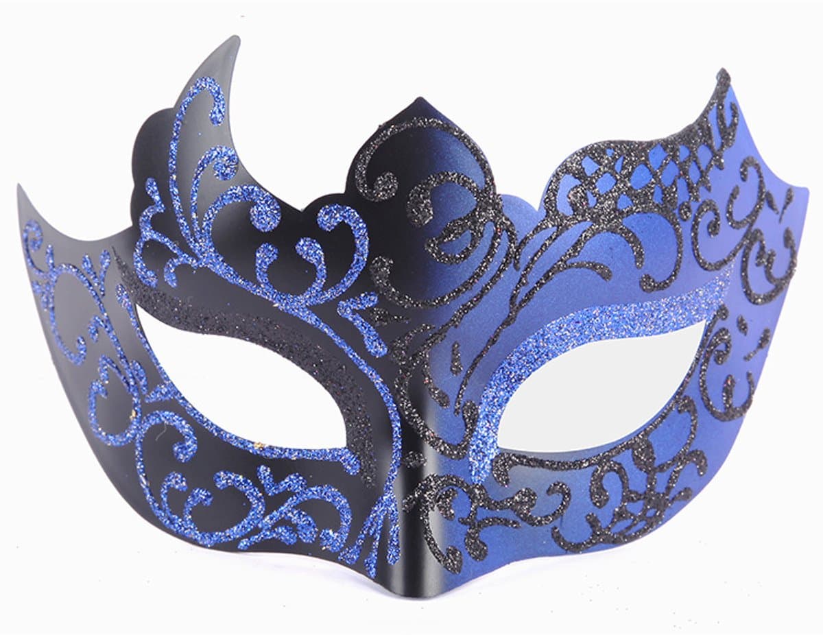 Prom masker ademende gezicht dance party party dress up gezicht dance masker, stijl 8 — afbeelding 1
