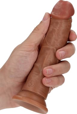 RealRock by Shots Gebogen Realistische Dildo met Zuignap - 6 / 15,5 cm - Huidkleur — thumbnail 4