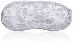 Nooitmeersaai - Bondaget set met handboeien, masker en paddle - Satijn - Wit - One-size — thumbnail 5