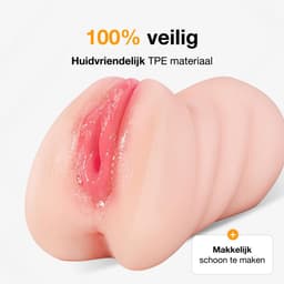 Jespro Realistische Pocket Pussy - 3-in-1 - Kunstvagina, mond en anus - Sex Toys voor Mannen en koppels - Masturbator - Blowjob Simulator - Kut - Nep Vagina - Voor Heren - Stroker - Seksspeeltjes - Erotiek - Zelf aftrekken — thumbnail 8