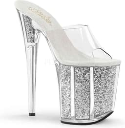 Pleaser - FLAMINGO-801G Muiltjes - Paaldans schoenen - 37 Shoes - Zwart — thumbnail 1